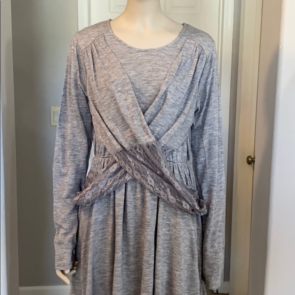 NWT Anthropologie a’reve sweater dress with scarf - Picture 4 of 8